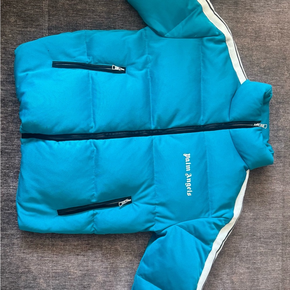 Palm Angels Blue Ski Jacket